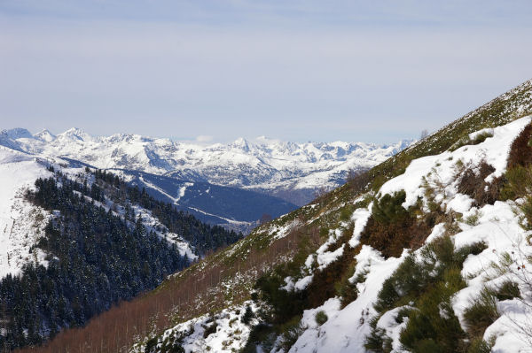 Au dessus du ruisseau de l'Andorre, vue sur l'Ouest de la valle