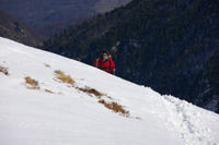 Marie Franoise arrivant sur les crtes de Moungou