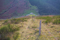 La descente raide vers le Col de Port