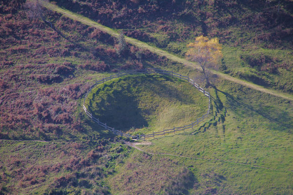 Joli parc  bestiaux au dessus du Col de Port