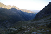 Le vallon du Riberot en montant vers le Refuge des Estagnous