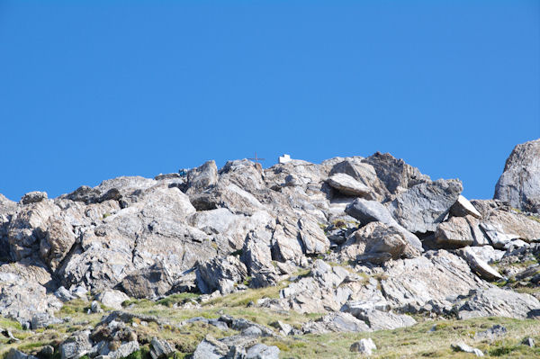 Le sommet du Mont Valier et ses deux croix