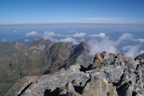 Depuis le sommet du Mont Valier, vue Est