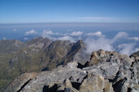 Depuis le sommet du Mont Valier, vue Est