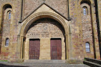 Le tympan de l_Abbaye Ste Foy de Conques