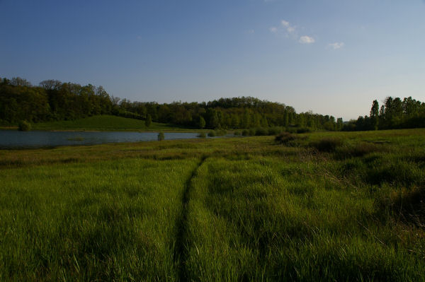 Le dbut du lac de la Gimone