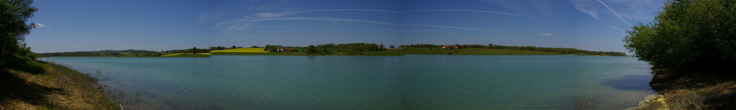 Panoramique au dbut du bois de la Tuilerie