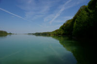 Vue vers le barrage sous la Tuilerie