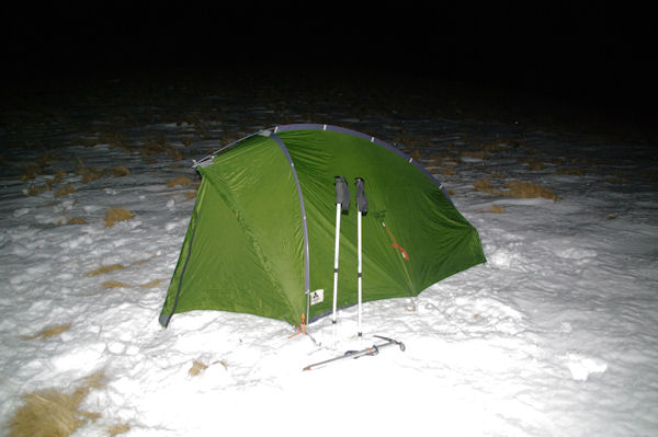 Mon bivouac entre le Cap de la Pique et le Cap de Bassias