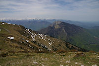 Le Pic Saillant et le Pic du Gar depuis le Pic de Cagire
