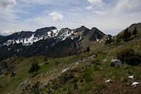 La jolie crte ente le Sommet de Parets et le Pic de l'Escalette depuis le Col de Coume Ossan