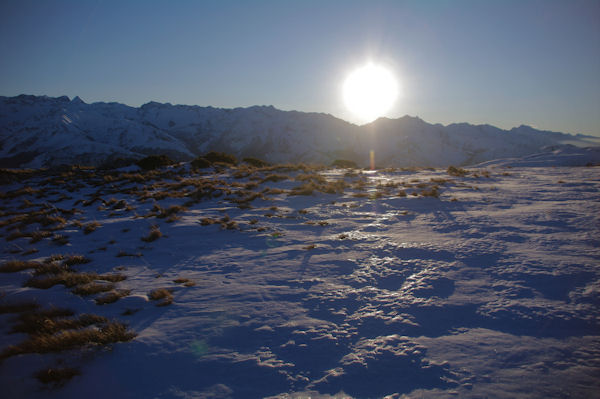 Coucher de soleil sur le Luchonnais