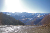 Les Pyrnes du Luchonnais depuis le vallon du ruisseau de Sacau