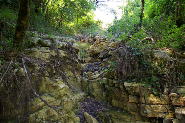 Erosion prs du Chteau de la Nine