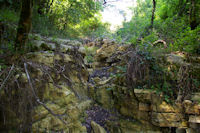 Erosion prs du Chteau de la Nine