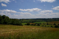 Le vallon du ruisseau d'Estansan depuis Bellevue