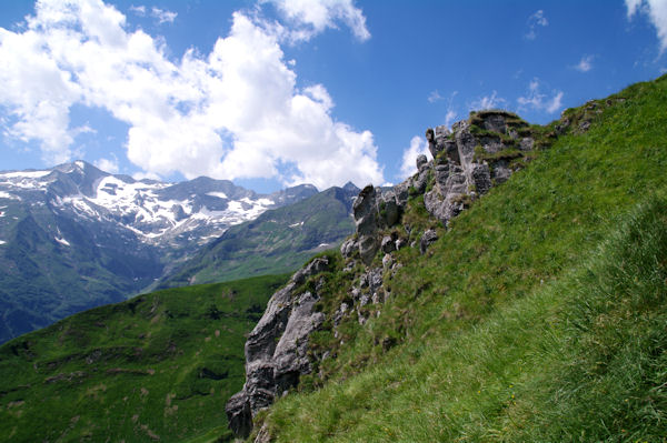 Le chemin escarp au dessus de Templa