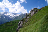 Le chemin escarp au dessus de Templa