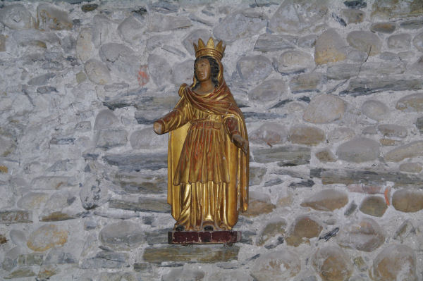 Belle statue en bois dor