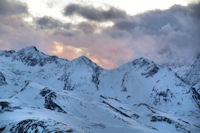 Rougeurs du soir sur le Pic de la Hourgade