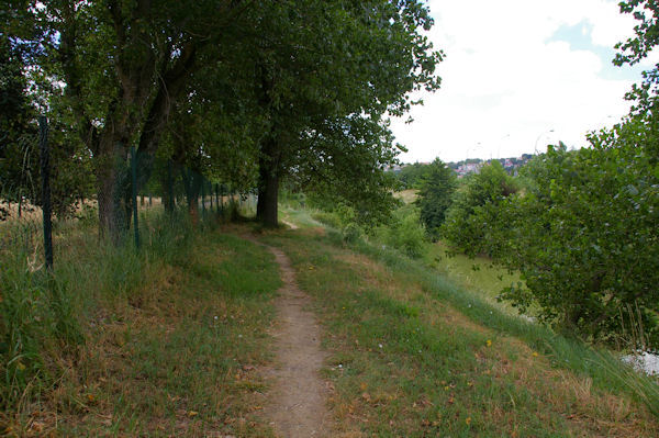 Le chemin au bord de l_Hers, juste aprs le Pont de Balma