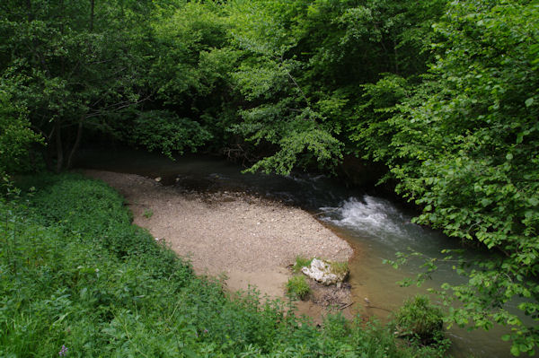 Petite plage dans les gorges de la Save