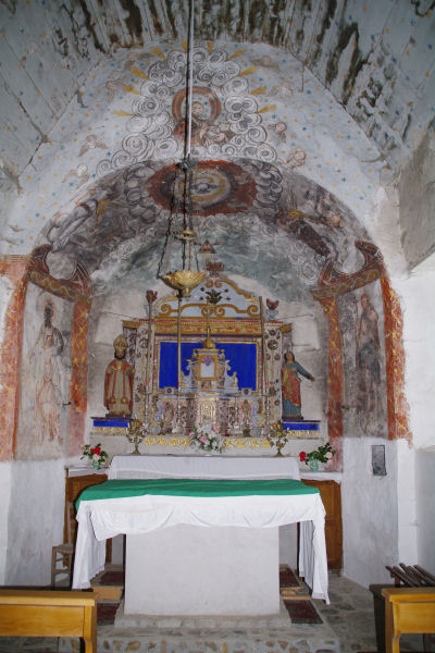 Fresques dans l_Eglise de Benqu Dessous