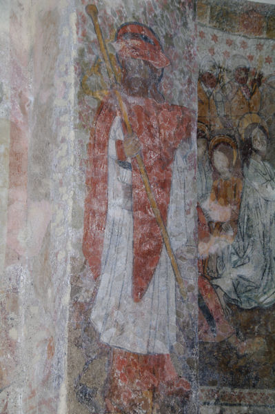 Fresques dans l_Eglise de Benqu Dessus