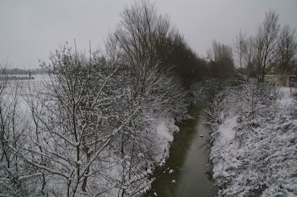 La Saune depuis le Pont de Ribaute