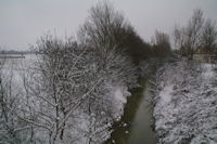 La Saune depuis le Pont de Ribaute