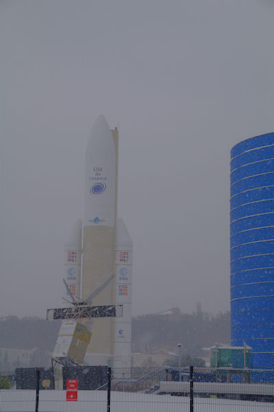 Ariane 5 by snow