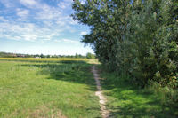 Le chemin au bord de l'Hers