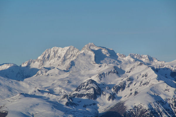 Turon de Nouvielle, Pic des Trois Conseillers et Pic de Nouvielle depuis le Pic du Lion