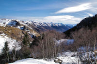 La valle d_Oueil depuis le haut du vallon du ruisseau de Hit