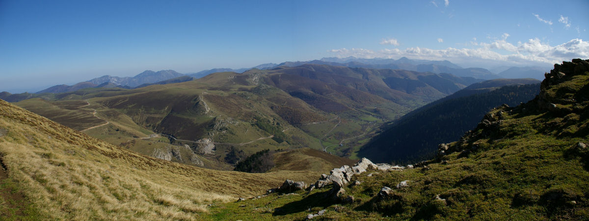 Panorama sur la valle d'Oueil