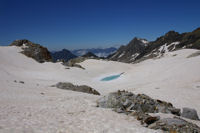 Le premier laquet depuis le glacier des Gourgs Blancs