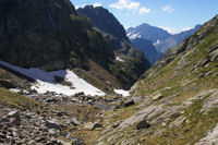 Les gorges menant au lac de Caillauas