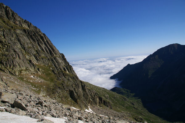 Le Val d'Astau sous les nuages