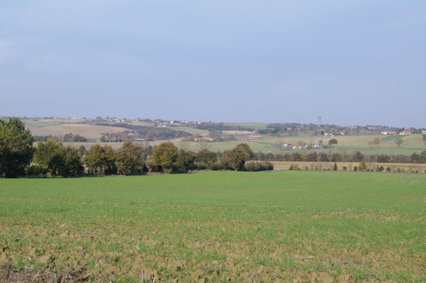 La vallée du Girou depuis La Flory