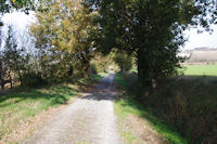 Le chemin menant a la vallee du Girou