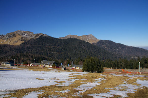 La station du Mourtis depuis le haut du tlski Fontaine.