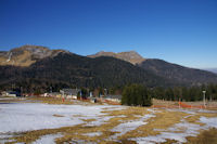 La station du Mourtis depuis le haut du teleski Fontaine.