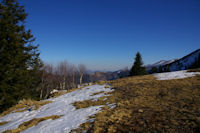 Paysage vers l'etang de Bouteve