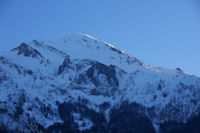 Le Pic du Midi d'Arren eclaire des derniers rayons de soleil