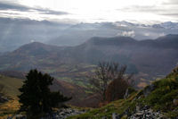 La vallee du Bergons depuis la crete Est du Soum d'Andorre