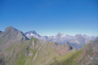 Soum de Bassia du Hoo, Balaitous, Palas, Lurien et meme le Pic du Midi d'Ossau