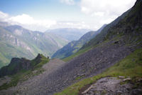 Le pierrier chiant sous le Col de Paloumre