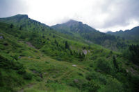 Le Moneste et le Pic de l'Arcoeche dans les nuages