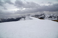 La crete Sud enneigee du Pic de Mont Aspet