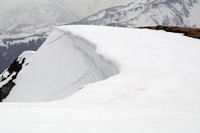 La crete Sud enneigee du Pic de Mont Aspet